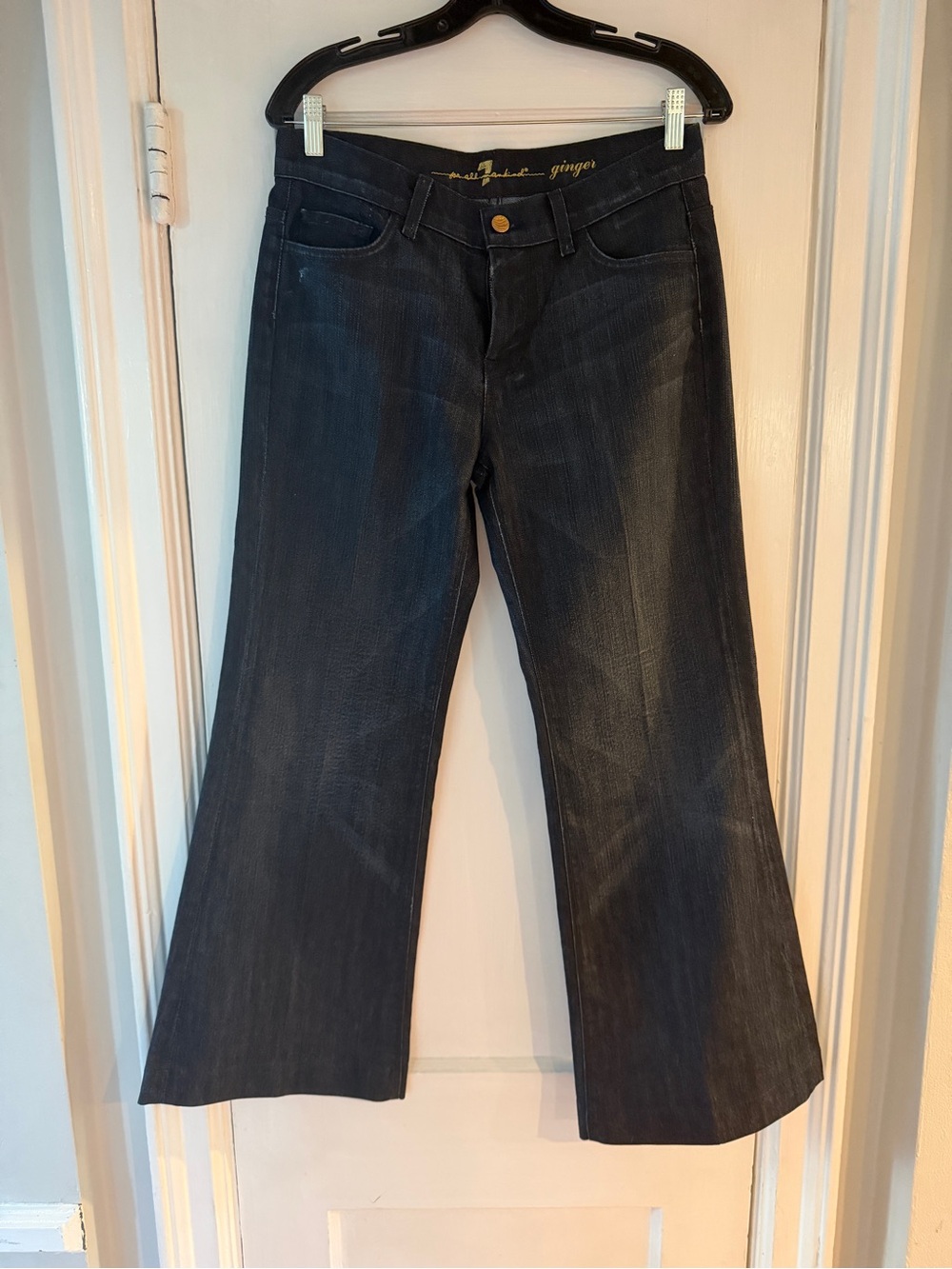7 For All Mankind Dark GINGER  Flared Jeans- sz 30